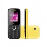 CELULAR RIU 1 32MB / GSM / DUAL SIM / TELA 1.77equot; / CAMERA VGA -PRETO E AMARELO
