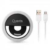 CLIPE ANEL LED PARA SELFIE QUANTA QTCAL03 3W 3NIVEIS RECARREGAVEL-PRETO