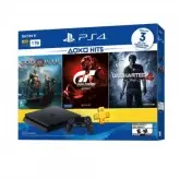 CONSOLE SONY PLAYSTATION 4 SLIM 1TB COM JOGOS GOD OF WAR / UNCHARTED 4 / GRAN TURISMO
