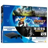 CONSOLE SONY PLAYSTATION 4 SLIM 500GB COM 3 JOGOS - SEM CARTAO