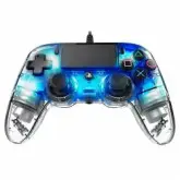 Controle Pro Nacon Wired Illuminated para PS4 - azul (360806)