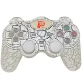 CONTROLE PS2 RAJADO COM NEON