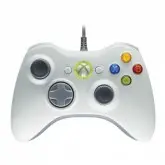 CONTROLE XBOX 360 COM FIO BRANCO PARALELO