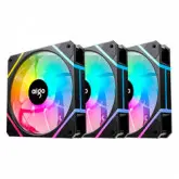 Cooler Fan para Gabinete Aigo AM12 Pro RGB 3 en 1 - Negro
