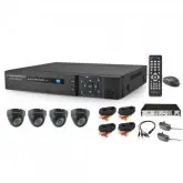 DVR GRAVADOR POWERPACK DVRCA-047 KIT 4 CAMERAS INTERNAS/ HDMI/ PRETO