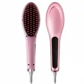ESCOVA ELETRICA ALISADORA DE CABELO ROSA CARTELA