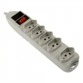 FILTRO DE LINHA MIDI MD-495 COM 5 TOMADAS - BRANCO