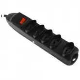 FILTRO DE LINHA MIDI MD-495 COM 5 TOMADAS - PRETO