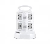 FILTRO DE LINHA QUANTA QTEFL0853 7 TOMADAS 2V USB 110V-220V