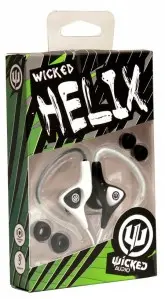 FONE DE OUVIDO WICKED HELIX AUDIO BLACK/WHITE