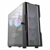 Gabinete Gamer Aigo Darkflash DK431 Mesh 4 Fan ARGB  - Preto