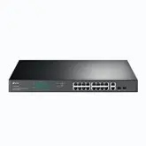 Hub Switch Tp-Link Tl-Sg1218Mp 18 Portas 16Poe + Rackmount 2Sfp - Cinza
