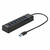 Hub USB Yookie HUB-10 7 em 1 USB 3.0 - Preto