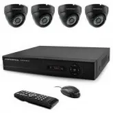 KIT POWERPACK 4 CAMERAS E GRAVADOR DVR-044 - 4 CANAIS
