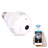 LAMPADA COM CAMERA VR-380-V380 V98 1.3MP / 360 GRAUS / WIFI
