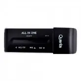 LEITOR DE CARTOES DE MEMORIA QUANTA QTAD70 SDHC SD MINISD TF MMC-PRETO