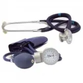 MEDIDOR DE PRESSAO MORE FITNESS MF-225 + ESTETOSCOPIO - AZUL