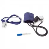 MEDIDOR DE PRESSAO MORE FITNESS MF-233 PLUS + ESTETOSCOPIO - AZUL