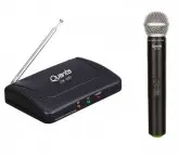 MICROFONE QUANTA SEM FIO PROFISSIONAL QUANTA QTMWU105 60M 500-800MHZ BIVOLT-PRETO
