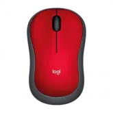 Mouse Logitech M-185 Wireless - Vermelho (910-003635)