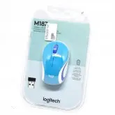 MOUSE LOGITECH M-187 NO LANG BRIGHT TEAL