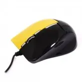 MOUSE SATELLITE WIRELES A-37GV USB / 2.4HZ - PRETO E AMARELO