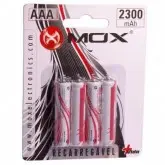 Pilha Recarregável Mox AAA 2300mAh com 4