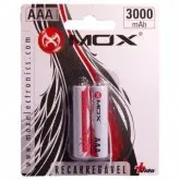PILHA RECARREGAVEL MOX AAA 3000MAH COM 2