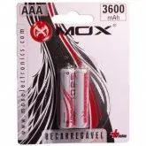 Pilha Recarregável Mox AAA 3600mAh com 2