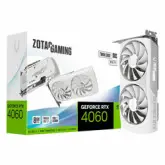 Placa de Vídeo Zotac Gaming Twin Edge OC White NVIDIA GeForce RTX 4060 8GB GDDR6 - ZT-D40600Q-10M