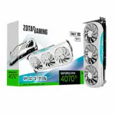 Placa de Vídeo Zotac Trinity OC White NVIDIA GeForce RTX 4070Ti 12GB GDDR6X - ZT-D40710Q-10P
