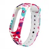 PULSEIRA PARA RELOGIO XIAOMI FLORAL CLARO