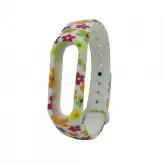 PULSEIRA PARA RELOGIO XIAOMI FLORIDO LILAS E LARANJA