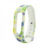 PULSEIRA PARA RELOGIO XIAOMI FLORIDO VERDE E AMARELO