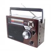 RADIO ECOPOWER EP-F117B BLUETOOTH / USB / FM / AM - PRETO E MARROM