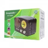RADIO ECOPOWER EP-F202 BLUETOOTH / CARTAO SD / AM E FM - PRATA