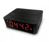 RADIO RELOJ QUANTA QTRBT050 BLUETOOTH LED USB MP3 SPEAKER 5W-PRETO