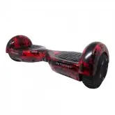 SCOOTER ELETRICO SMART BALANCE STAR HOVERBOARD 6.5 COM BLUETOOTH, LED E BOLSA - VERMELHO FOGO
