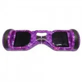 SCOOTER ELETRICO SMART BALANCE STAR HOVERVOARD 6.5equot; COM LED, BOLSA E BLUETOOTH - ROXO ESTRELAR
