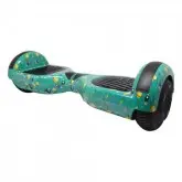 SCOOTER ELETRICO SMART BALANCE STAR HOVERVOARD 6.5equot; COM LED, BOLSA E BLUETOOTH - VERDE SATURNO