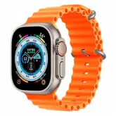 Smartwatch X8 Ultra+ Caixa Titânio 49mm NFC - Laranja