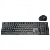 TECLADO E MOUSE MTEK KM8154 SEM FIO / PORTUGUES - PRETO