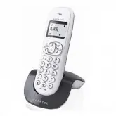 TELEFONE ALCATEL C250 1 BASE COM BINA BRANCO/CINZA
