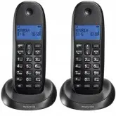 TELEFONE MOTOROLA C1002LX COM 2 BASES PRETO