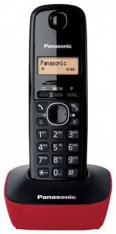 TELEFONE PANASONIC KXT-G1611 1.9G COM BINA-VERMELHO