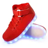 TÊNIS LED GATI CANO ALTO TXL31 VERMELHO NÚMERO 38