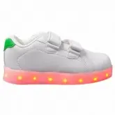 TENIS LED GATI TXL-005 BRANCO COM VERDE NUMERO 28