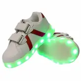 TENIS LED GATI TXL-006 BRANCO COM ROSA NUMERO 26