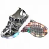 TENIS LED GATI TXL-147 PRATA NUMERO 32