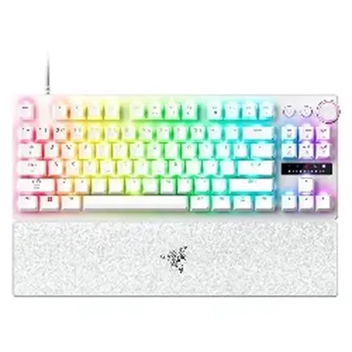 Teclado Gamer Razer Huntsman V3 Pro Tkl Rz03-05521100-R3U1 Rgb Usb - Branco
